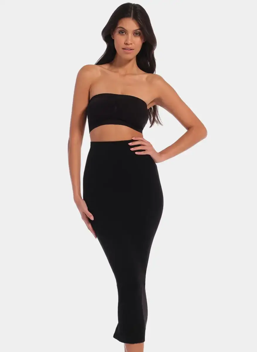 Magic strakke lange rok - Bodycon comfort skirt - Extra lange onderrok - Licht corrigerende jupon Magic strakke lange rok - Bodycon comfort skirt - Extra lange onderrok - Licht corrigerende jupon