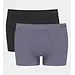 Sloggi 2-Pack heren boxershorts naadloos - GO Smooth - Biologisch katoenen heren onderbroeken - Milieuvriendelijk - Duurzaam - Zwart/Grijs Combi