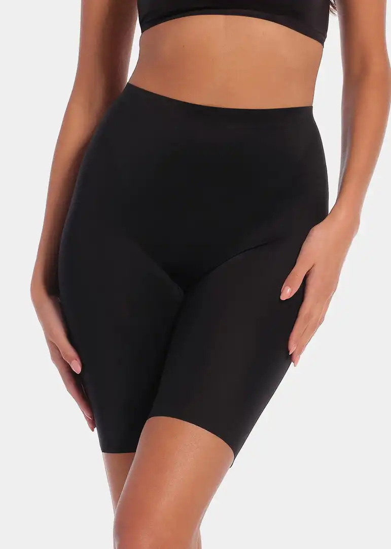 Magic Biker short Gloss - corrigerende Naadloze boxershort - Hoge shapewear boxershorts met lange pijpjes