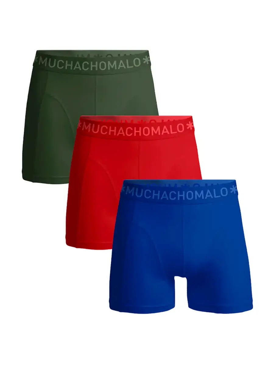 Muchachomalo 3-Pack Heren Boxershort - Solid - katoenen heren onderbroeken Muchachomalo 3-Pack Heren Boxershort - Solid - katoenen heren onderbroeken