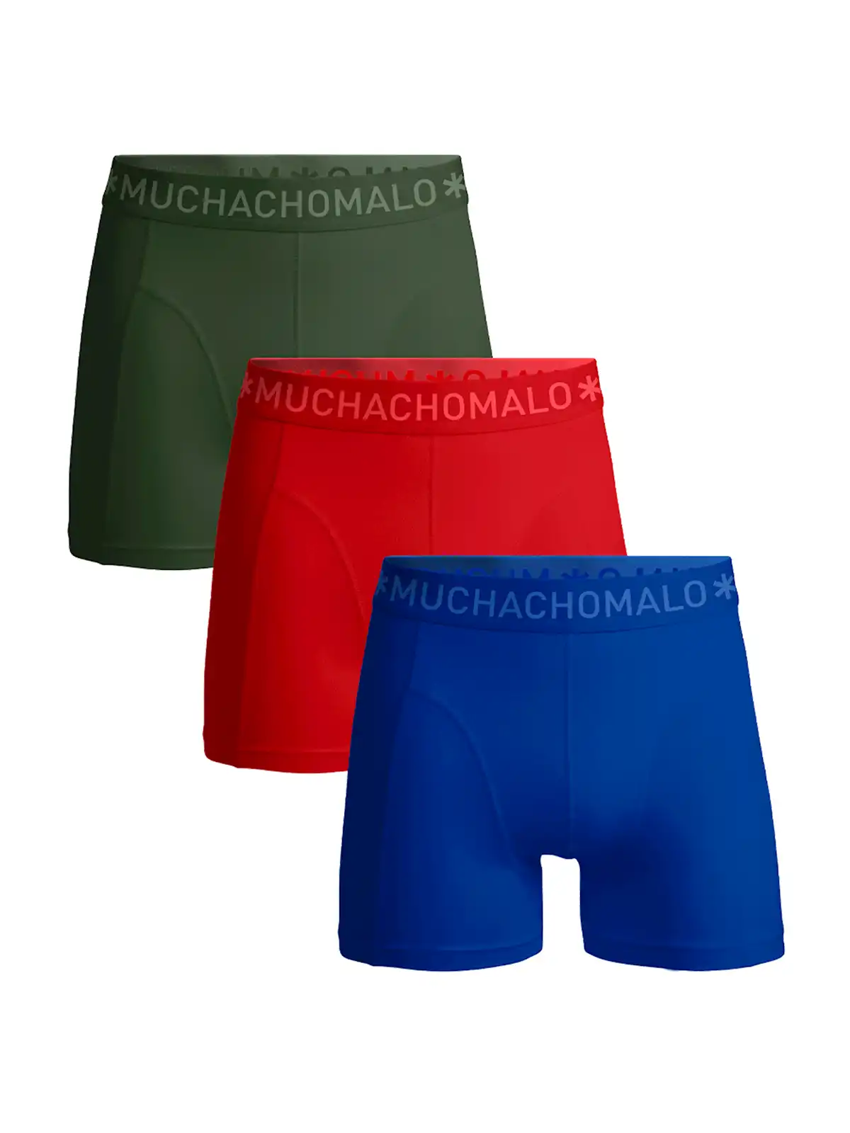 Muchachomalo 3-Pack Heren Boxershort - Solid - katoenen heren onderbroeken
