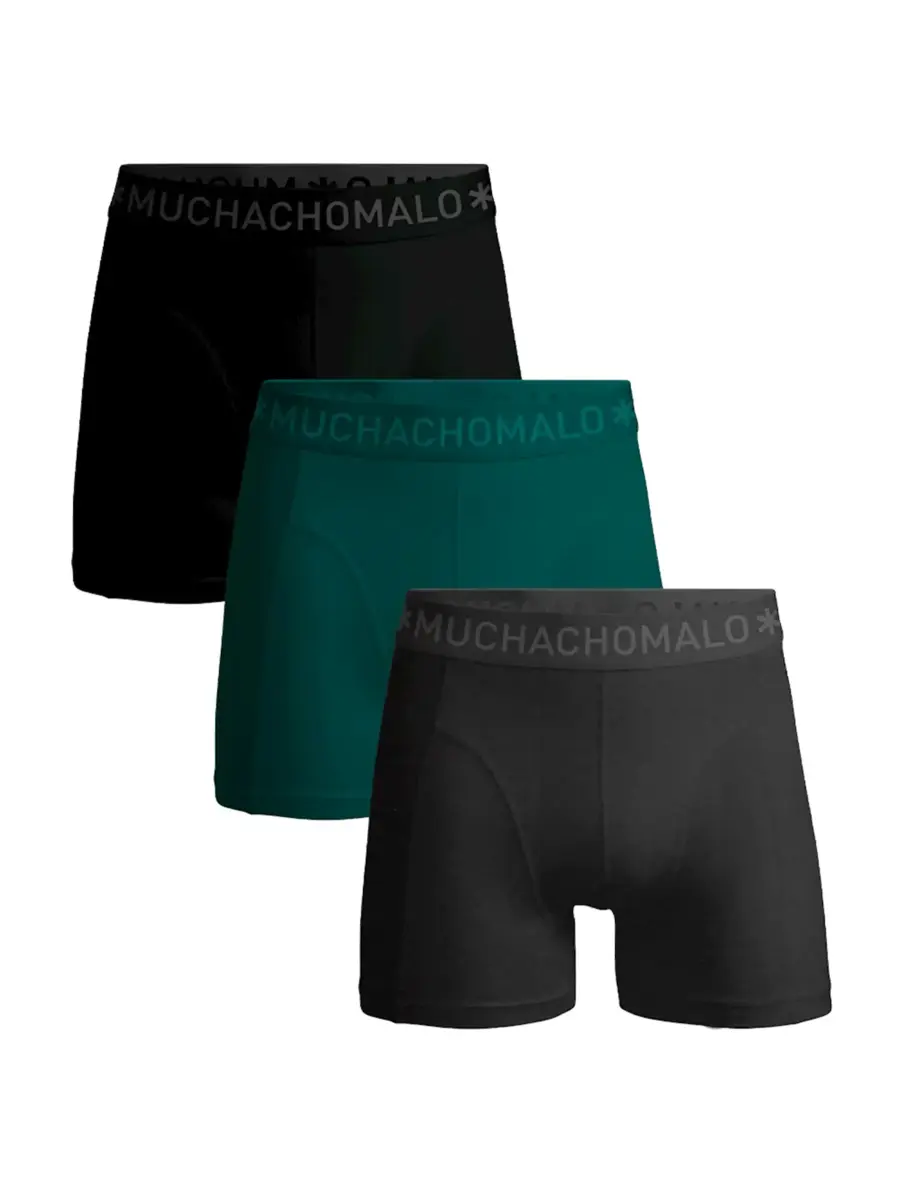 Muchachomalo 3-Pack Heren Boxershort - Solid - katoenen heren onderbroeken Muchachomalo 3-Pack Heren Boxershort - Solid - katoenen heren onderbroeken