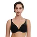 Chantelle - Beugel Plunge BH - Norah Chic - Kanten beugel bh met goede ondersteuning - Stevige zwarte bh met uitneembare pads - Decollete bh - Zwart