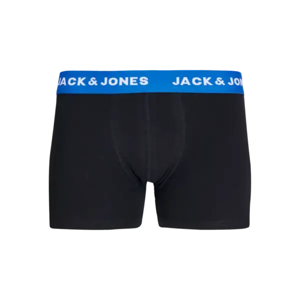 Jack & Jones 5-pack jongens boxershorts - Electric Blue - Zwarte jonges onderbroeken katoen