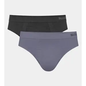 Sloggi 2-pak Midi/Brief heren slips - Go Smooth - naadloze Heren heup onderbroeken - Biologisch katoen Sloggi 2-pak Midi/Brief heren slips - Go Smooth - naadloze Heren heup onderbroeken - Biologisch katoen