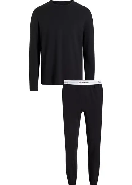 Calvin Klein katoenen pyjama heren luxe - zwart Basic Calvin Klein katoenen pyjama heren luxe - zwart Basic