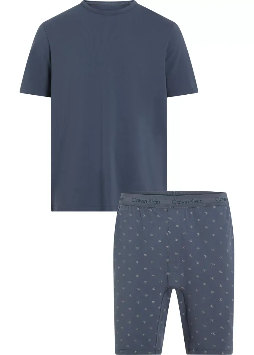 Calvin Klein shortama heren - Katoenen mannen pyjama korte mouw en korte broek Calvin Klein shortama heren - Katoenen mannen pyjama korte mouw en korte broek