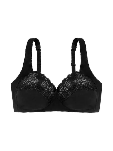 Dorina Bh zonder beugel katoen - kant - Georgina - Kanten bh zonder vulling - Niet voorgevormd - Zachhte brede bandjes Dorina Bh zonder beugel katoen - kant - Georgina - Kanten bh zonder vulling - Niet voorgevormd - Zachhte brede bandjes