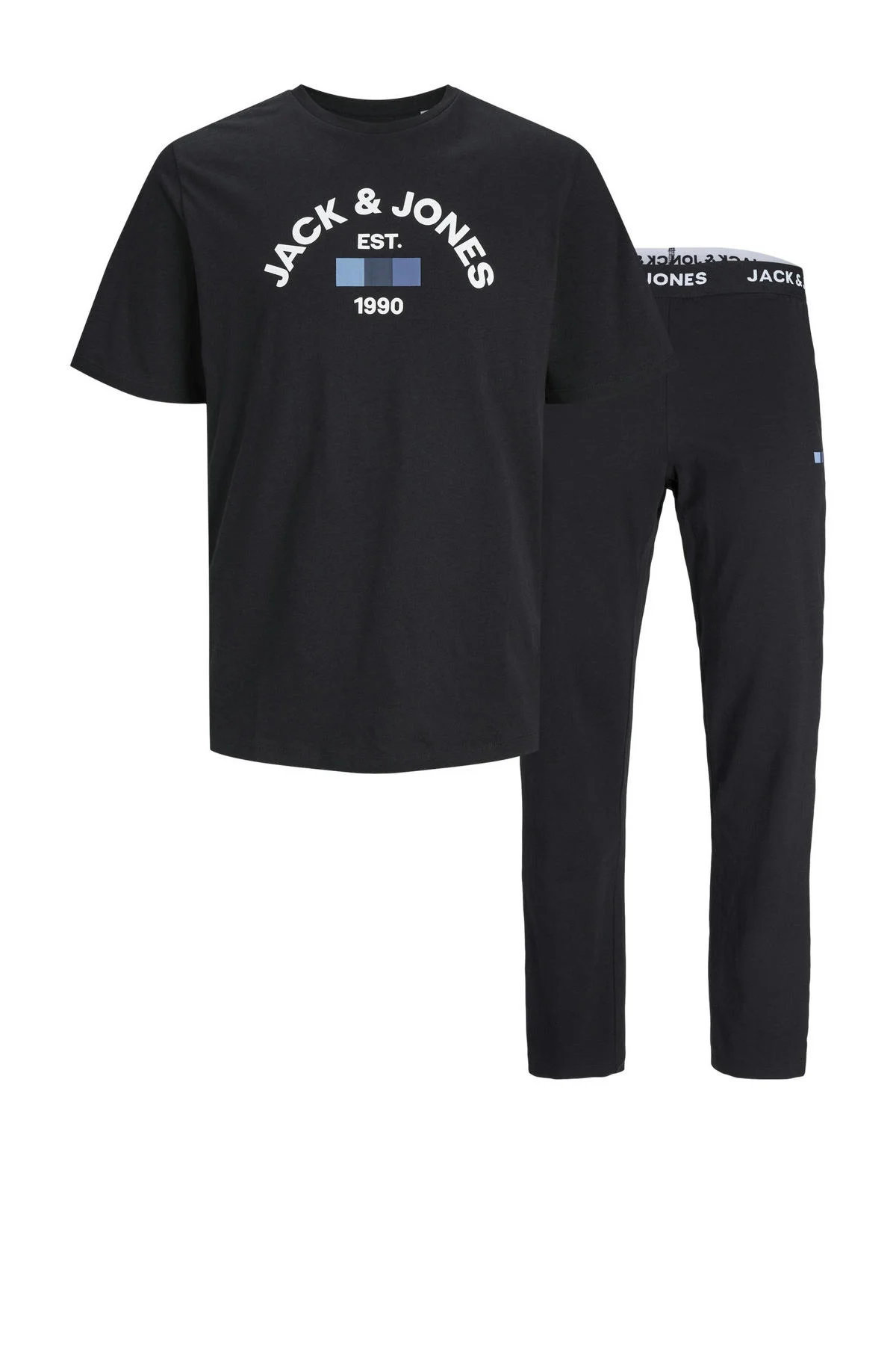Jack & Jones pyjama heren korte mouw - JACTHEO - 100% katoenen zomer pyjama