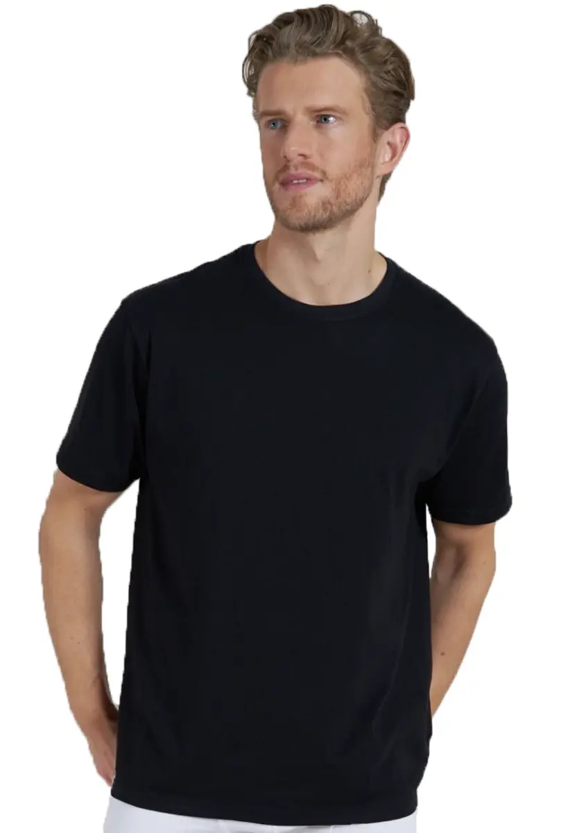 Ceceba 2-pak heren Ondershirts - Grote maten - Ronde hals - Heren T-shirt, wit en zwart