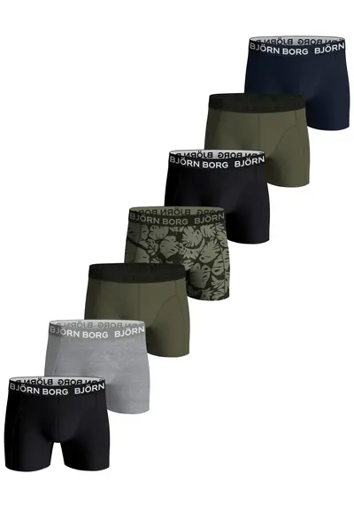 Bjorn Borg 7-Pack jongens boxershorts - Green Jungle Bjorn Borg 7-Pack jongens boxershorts - Green Jungle