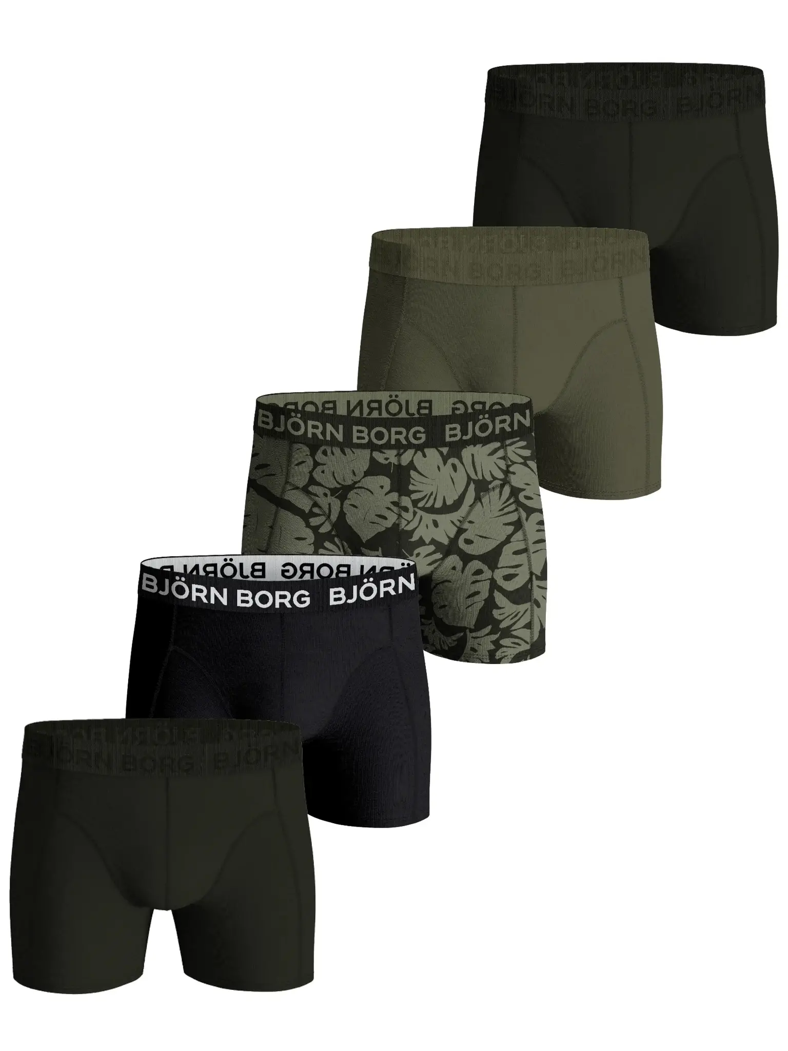 Bjorn Borg 5-Pack heren boxershorts - Core - Voordeelverpakking jongens ondergoed katoen