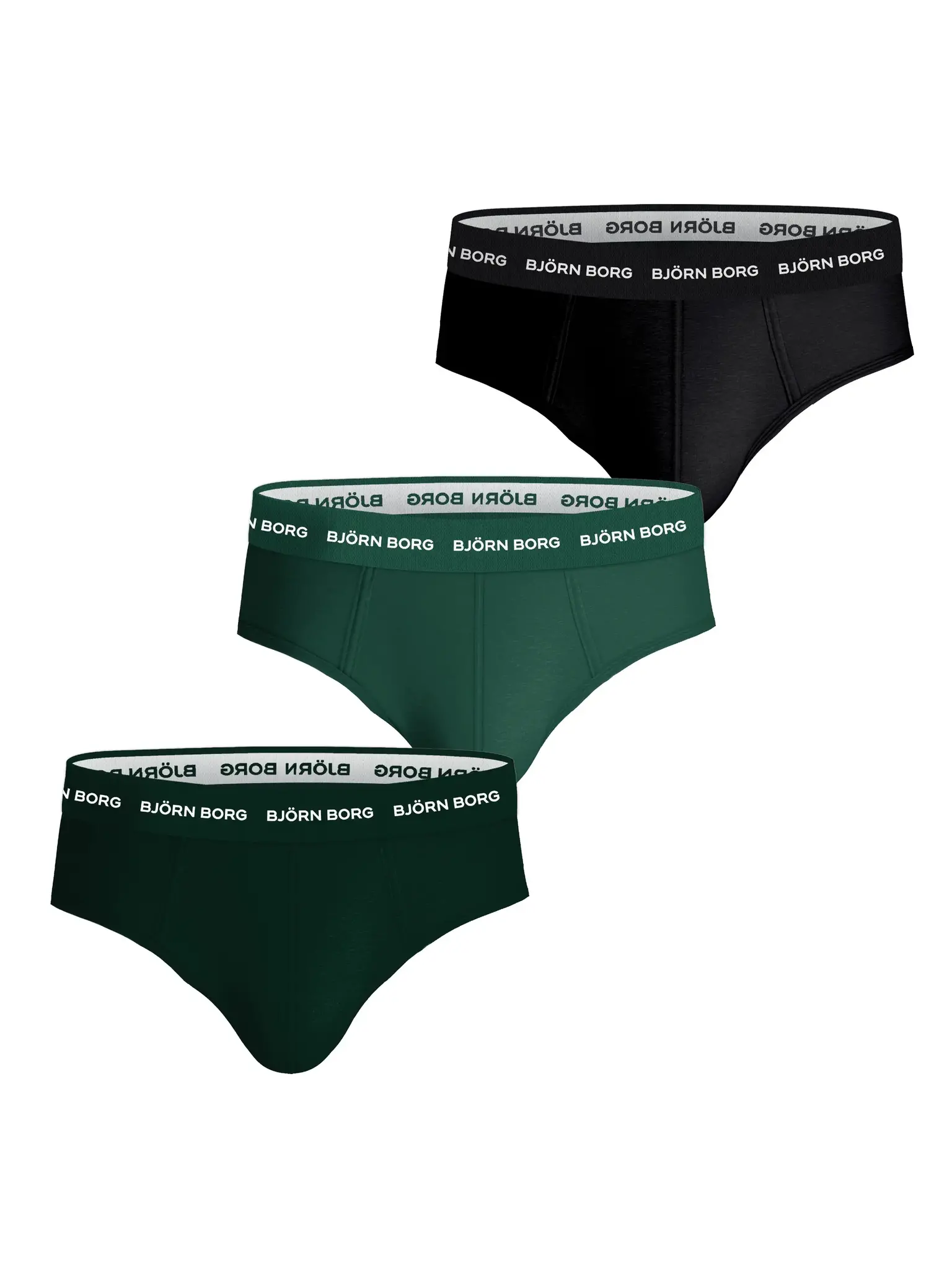 Bjorn Borg 3-pak Heren slips - Winter Green