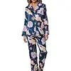 Pastunette Deluxe Dames Pyjama Satijn - Blauw