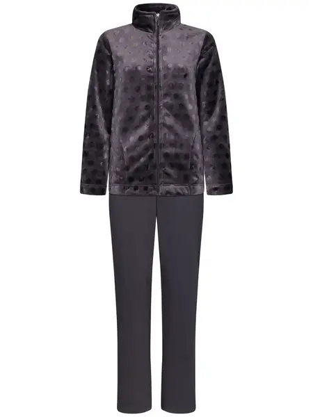 Pastunette fleece huispak dames - Grijs - Warm 2-delig winter huispak - Pyjamapak vrouwen Pastunette fleece huispak dames - Grijs - Warm 2-delig winter huispak - Pyjamapak vrouwen
