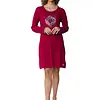 Pastunette dames nachthemd lange mouw -Rood