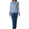 Pastunette Dames Pyjama katoen met lange mouwen - Blauw