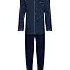 Pastunette Heren Pyjama katoen met knoopsluiting  - Donkerblauw