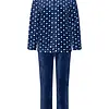 Pastunette Huispak Dames Fleece - Donkerblauw pyjama pak met rits - Warm