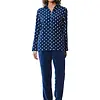 Pastunette Huispak Dames Fleece - Donkerblauw pyjama pak met rits - Warm