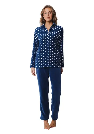 Pastunette Huispak Dames Fleece - Donkerblauw Pastunette Huispak Dames Fleece - Donkerblauw