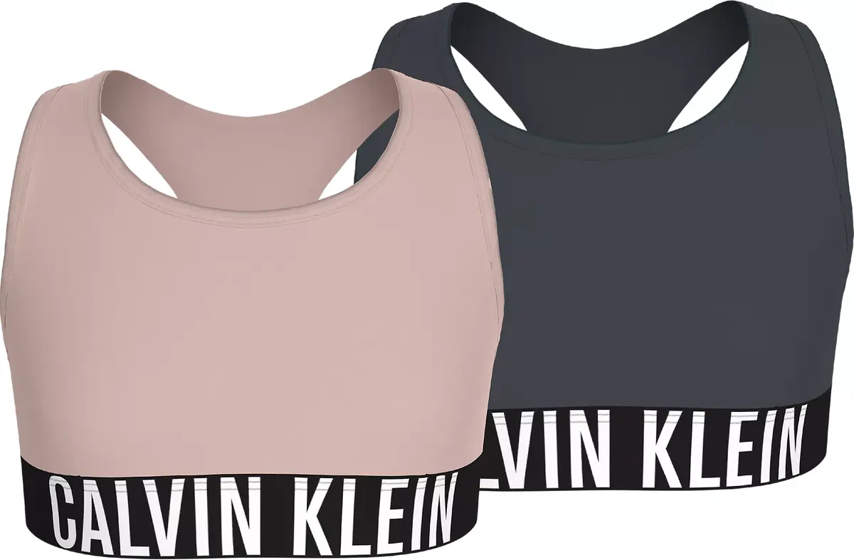 Calvin klein 2-pak meisjes Top - Ebony - Meisjes BH top katoen
