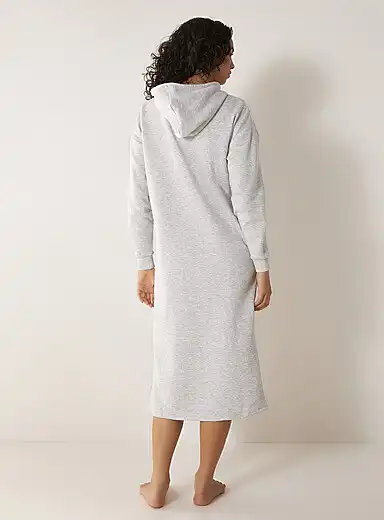 Pieces Hoodie Midi Dress - Loungewear Dress