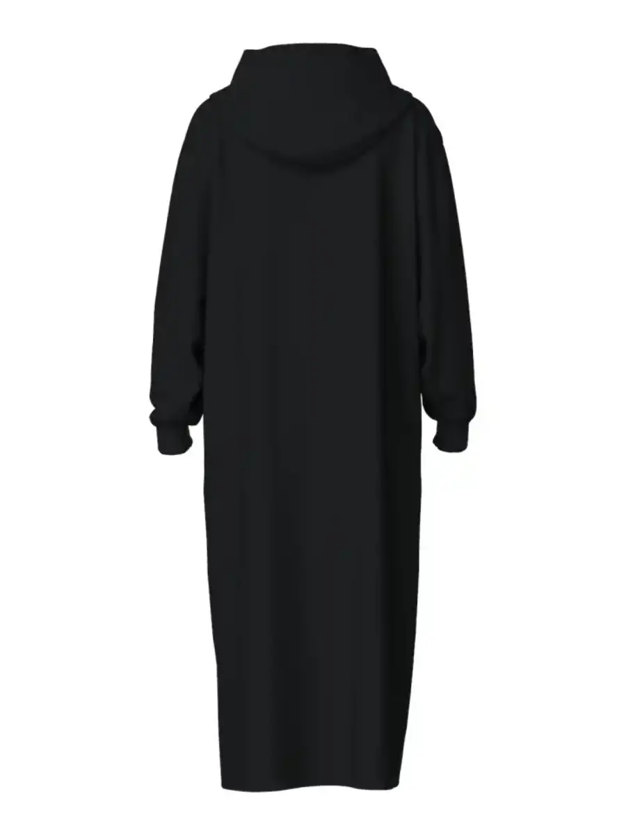 Pieces Hoodie Midi Dress - Loungewear Dress - Katoenen dik extra lang nachthemd Pieces Hoodie Midi Dress - Loungewear Dress - Katoenen dik extra lang nachthemd