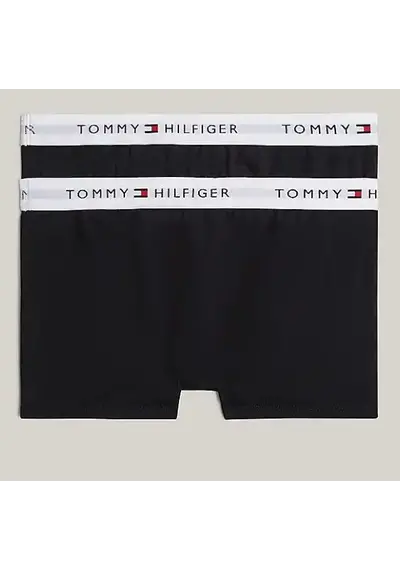 Tommy Hilfiger 2-Pack jongens Boxershorts - Zwart Tommy Hilfiger 2-Pack jongens Boxershorts - Zwart