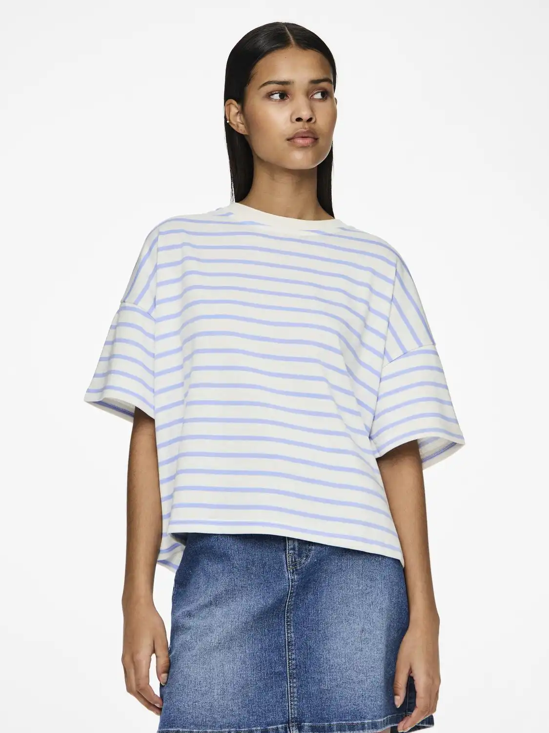 Pieces PCCHILI Sweatshirt - Lounge shirt dames - Oversized dames pyjama shirt katoen
