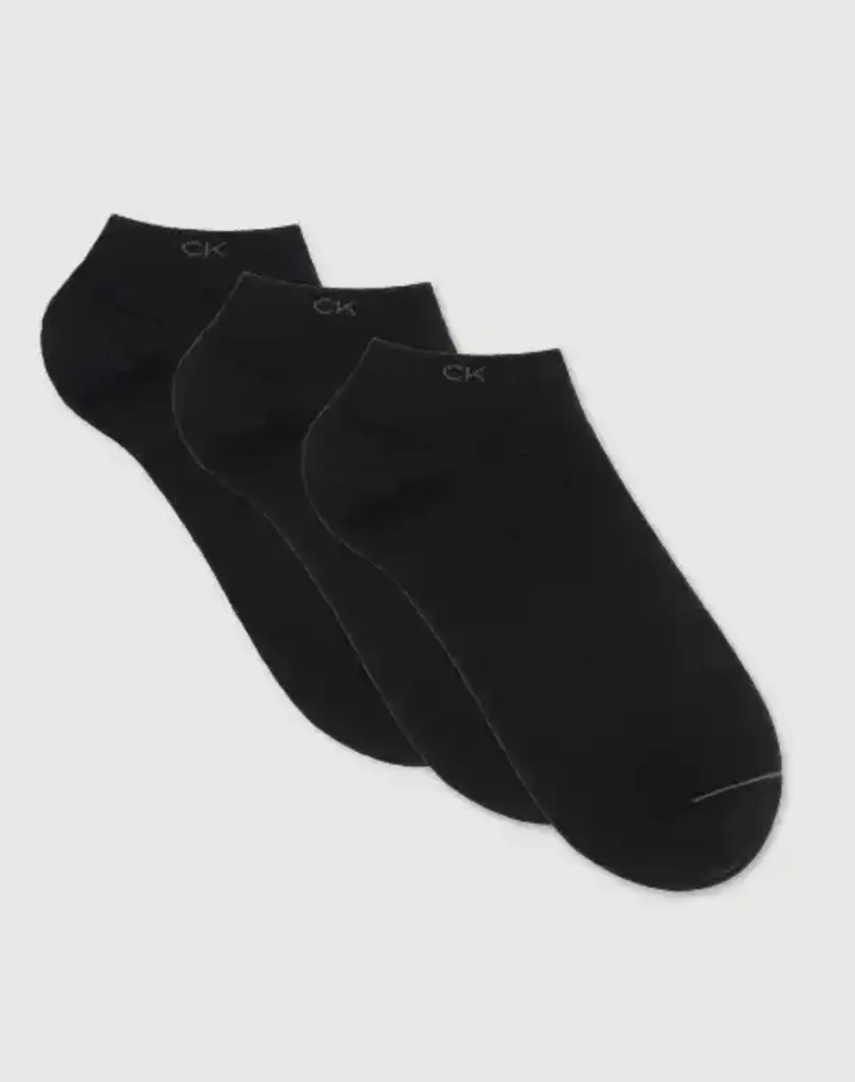 Calvin Klein 3-paar sneaker sokken - Heren - Katoenen enkelsokken die niet afzakken