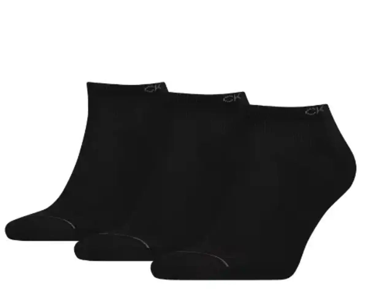 Calvin Klein 3-paar sneaker sokken - Heren - Katoenen enkelsokken die niet afzakken