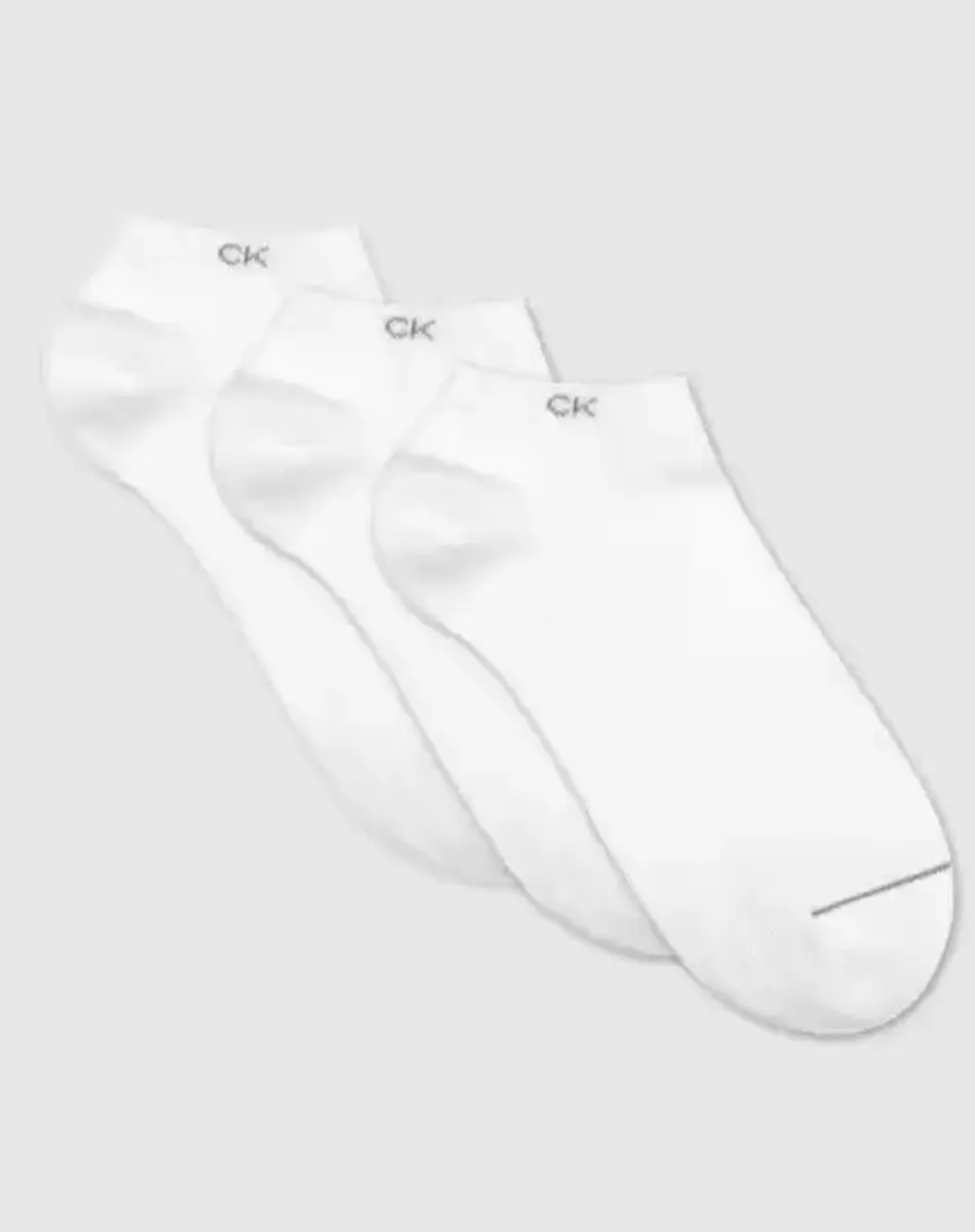 Calvin Klein 3-paar sneaker sokken - Heren - Katoenen enkelsokken die niet afzakken