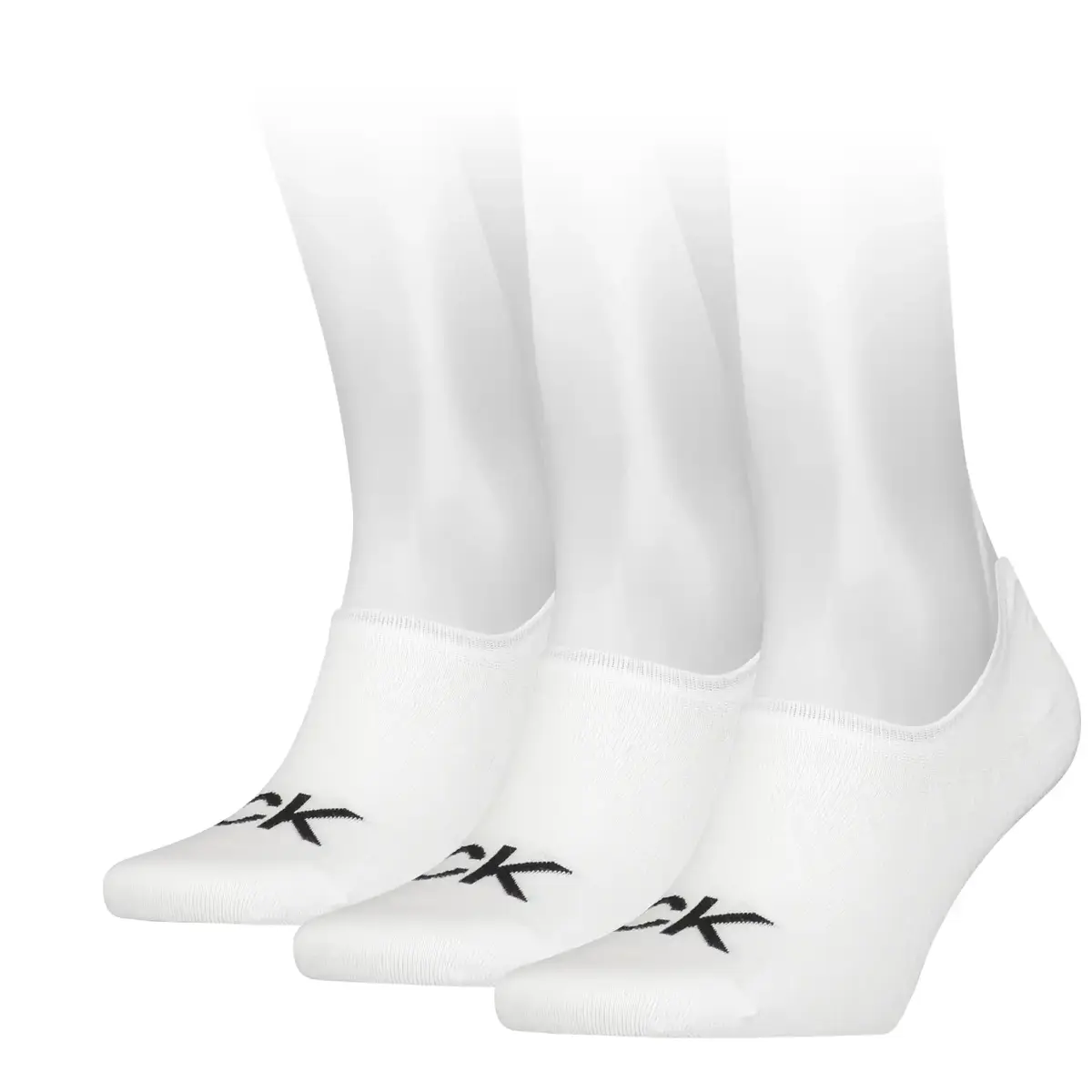 Calvin Klein 3-paar footies sokken Anti-slip - Heren - Zakken niet af - Kousenvoetjes - Sokken voor in loafers
