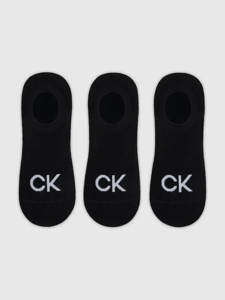 Calvin Klein 3-paar footies sokken Anti-slip - Heren - Zakken niet af - Kousenvoetjes - Sokken voor in loafers