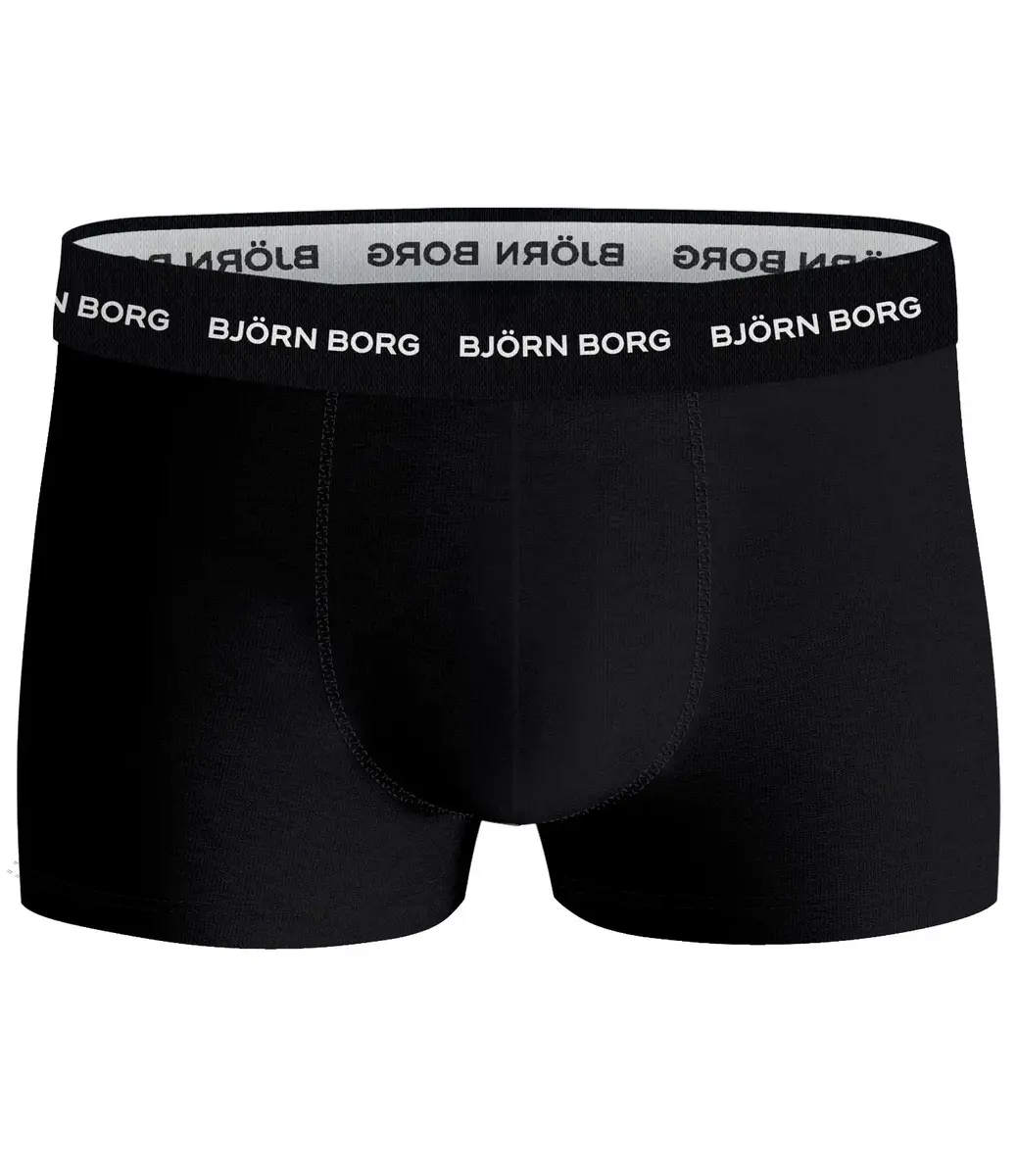 Bjorn Borg Cotton Stretch Trunk - 3 pack heren boxershort korte pijpjes - Zwart Bjorn Borg Cotton Stretch Trunk - 3 pack heren boxershort korte pijpjes - Zwart