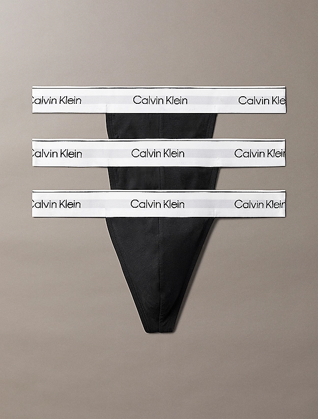 Calvin Klein 3-Pack heren Strings - Zwart - Tanga heren strings