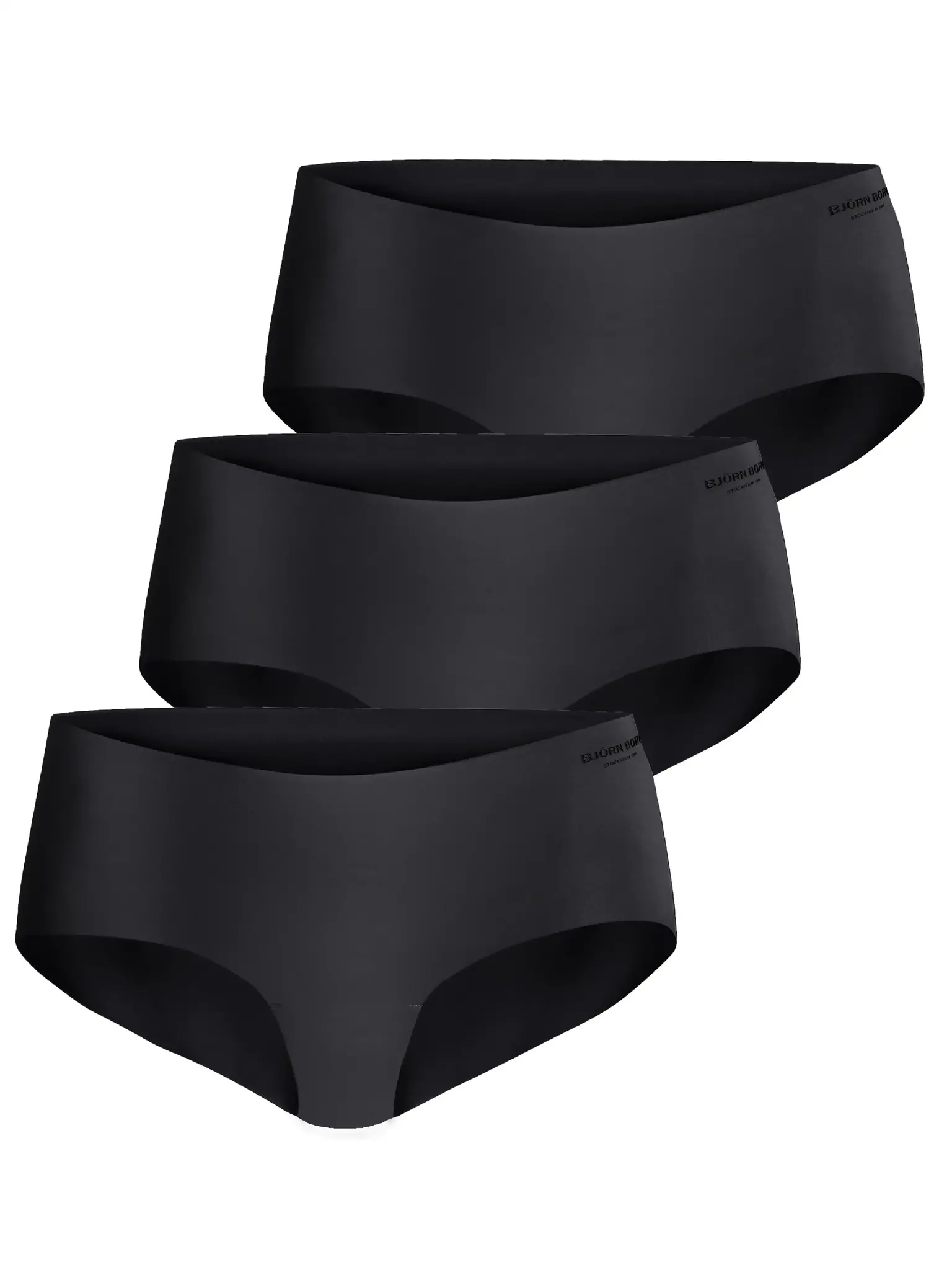 Bjorn borg 3-pack Invisible Hipster - Performance - Dames - Zwart - Naadloze microfiber zwarte dames onderbroeken - Invisible