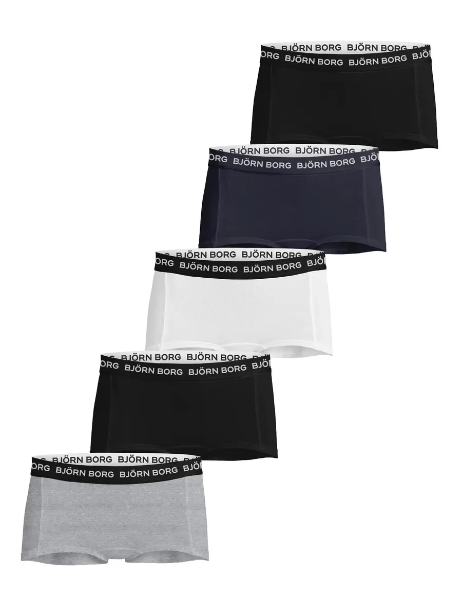 Bjorn Borg 5-Pack meisjes boxershorts - Core Minishorts Bjorn Borg 5-Pack meisjes boxershorts - Core Minishorts