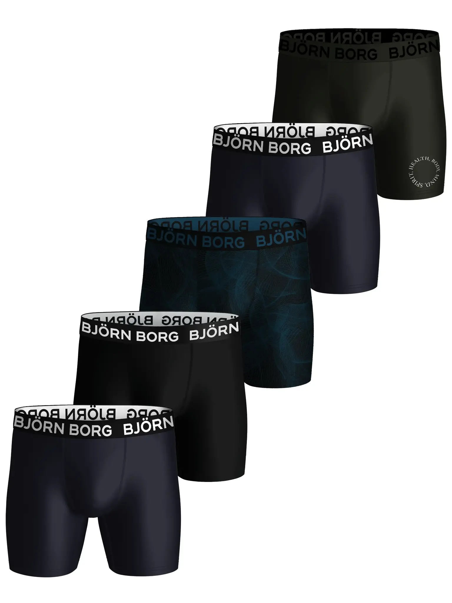 Bjorn Borg 5-Pack heren boxershorts - Sport ondergoed - Microfiber heren onderbroeken multipack