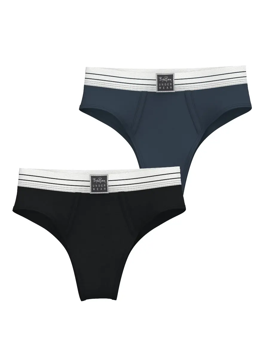 Bjorn Borg 2-pack dames slips - Core High Waist Brief - Dames taille slips- hoge onderbroeken