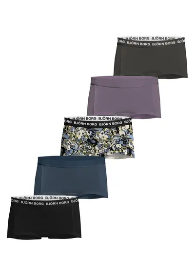 Björn Borg 5-Pack meisjes boxershorts - Minishorts Björn Borg 5-Pack meisjes boxershorts - Minishorts