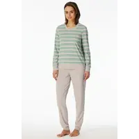 Schiesser dames pyjama badstof - Streep