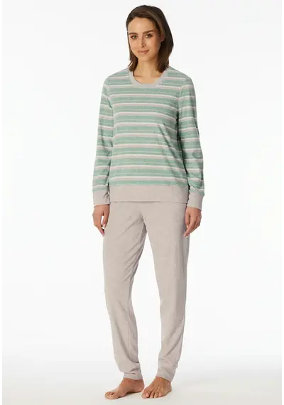 Schiesser dames pyjama badstof - Streep Schiesser dames pyjama badstof - Streep