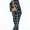 Schiesser Heren flanellen Pyjama broek - Mix & Relax