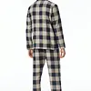 Schiesser Heren Flanellen Pyjama - Geruit - Selected! Premium Warming