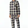 Schiesser Heren Flanellen Pyjama - Geruit - Selected! Premium Warming