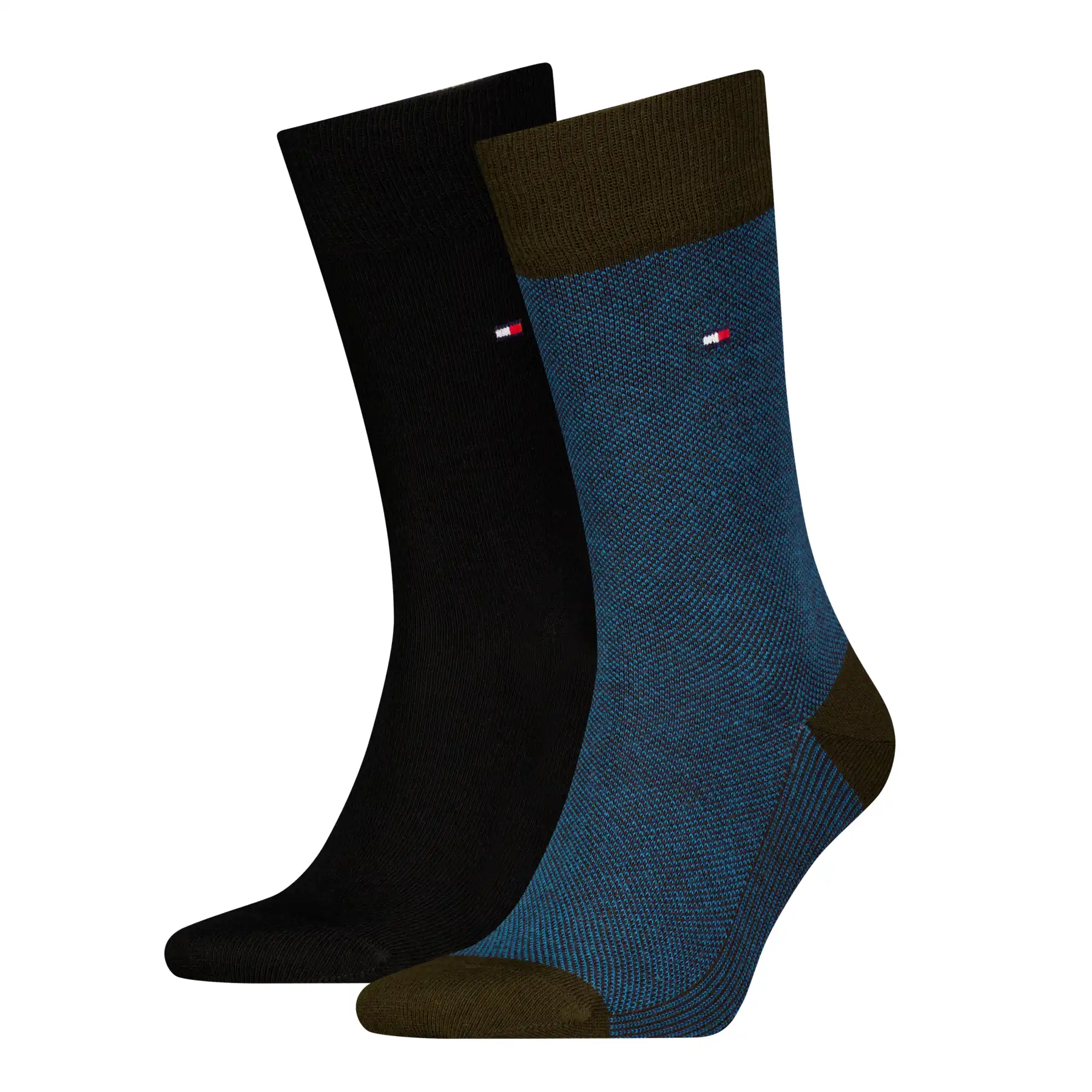 Tommy Hilfiger 2-pack sokken Birdseye - Heren katoenen kousen
