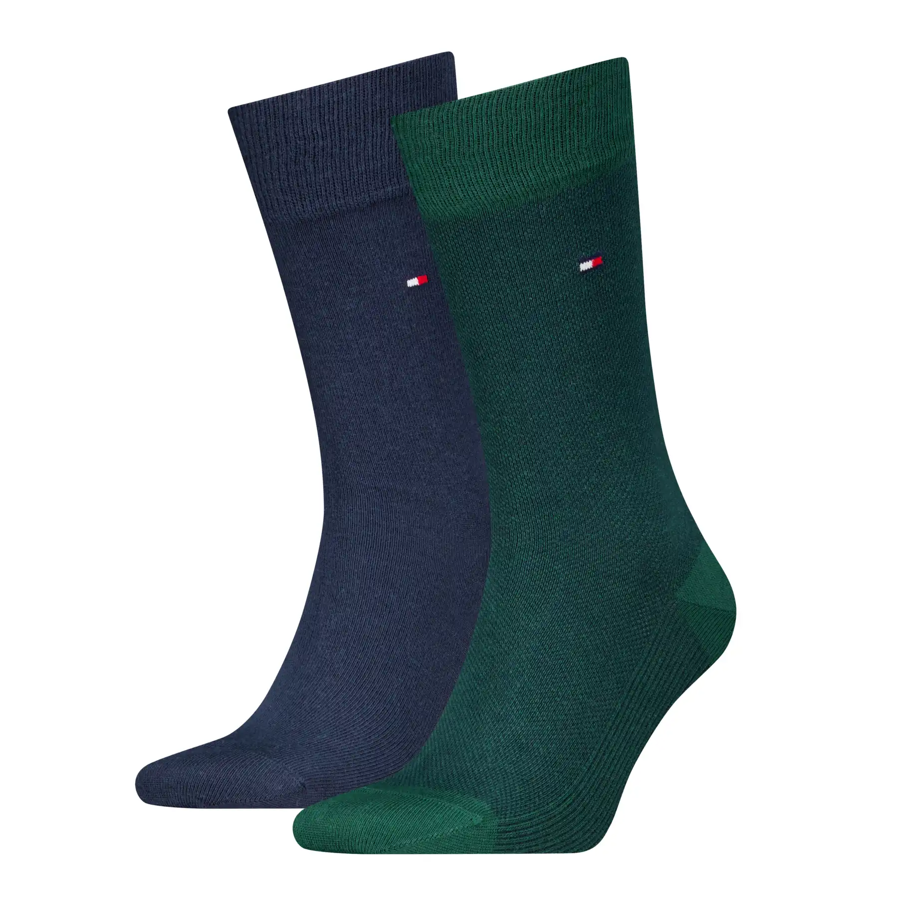 Tommy Hilfiger 2-pack sokken Birdseye - Heren katoenen kousen