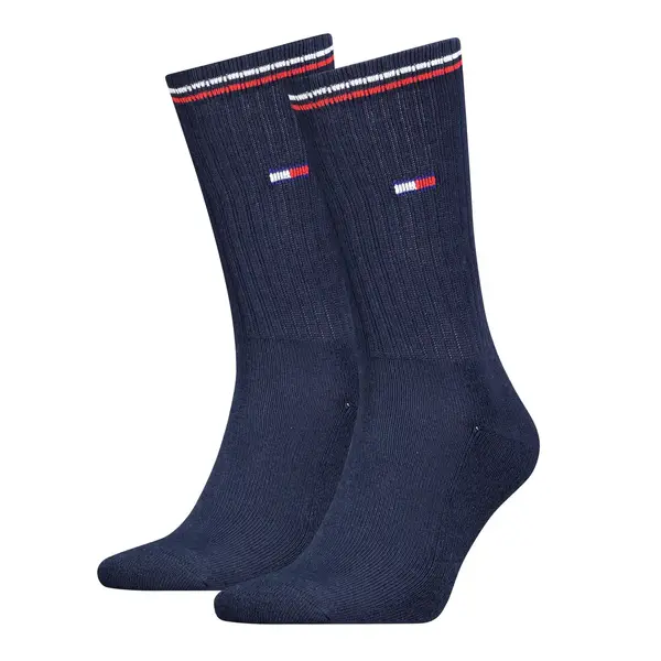 Tommy Hilfiger Unisex Crew Socks 2-paar - Sport crew sokken dames en heren Tommy Hilfiger Unisex Crew Socks 2-paar - Sport crew sokken dames en heren